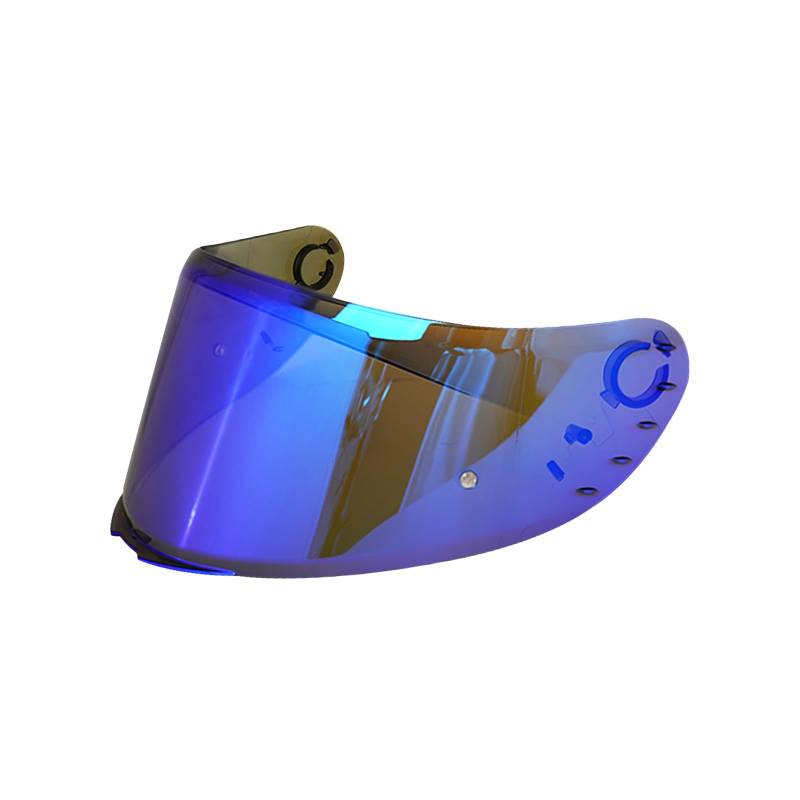 Motorradhelm Visier für MT V-14 Rapide Targo Blade 2,Motorrad Windschutz Helm Objektiv Visier Vollgesichts,Helm zubehör (Chromblau) von VCOROS