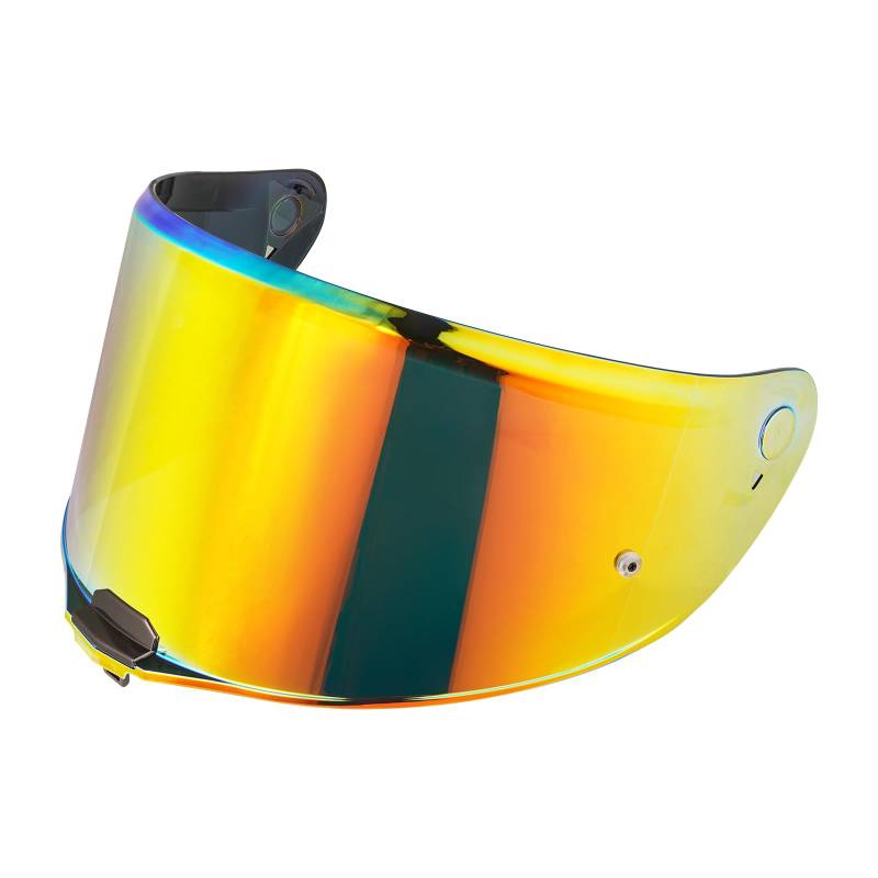 VCOROS Motorradhelm Visier,Helmvisier für FF811/VECTOR II/Citation II,Motorrad Windschutz Helm Objektiv Visier,Vollgesichts Helmlinsenvisier Motorradhelm Zube (Chrom Rot) von VCOROS