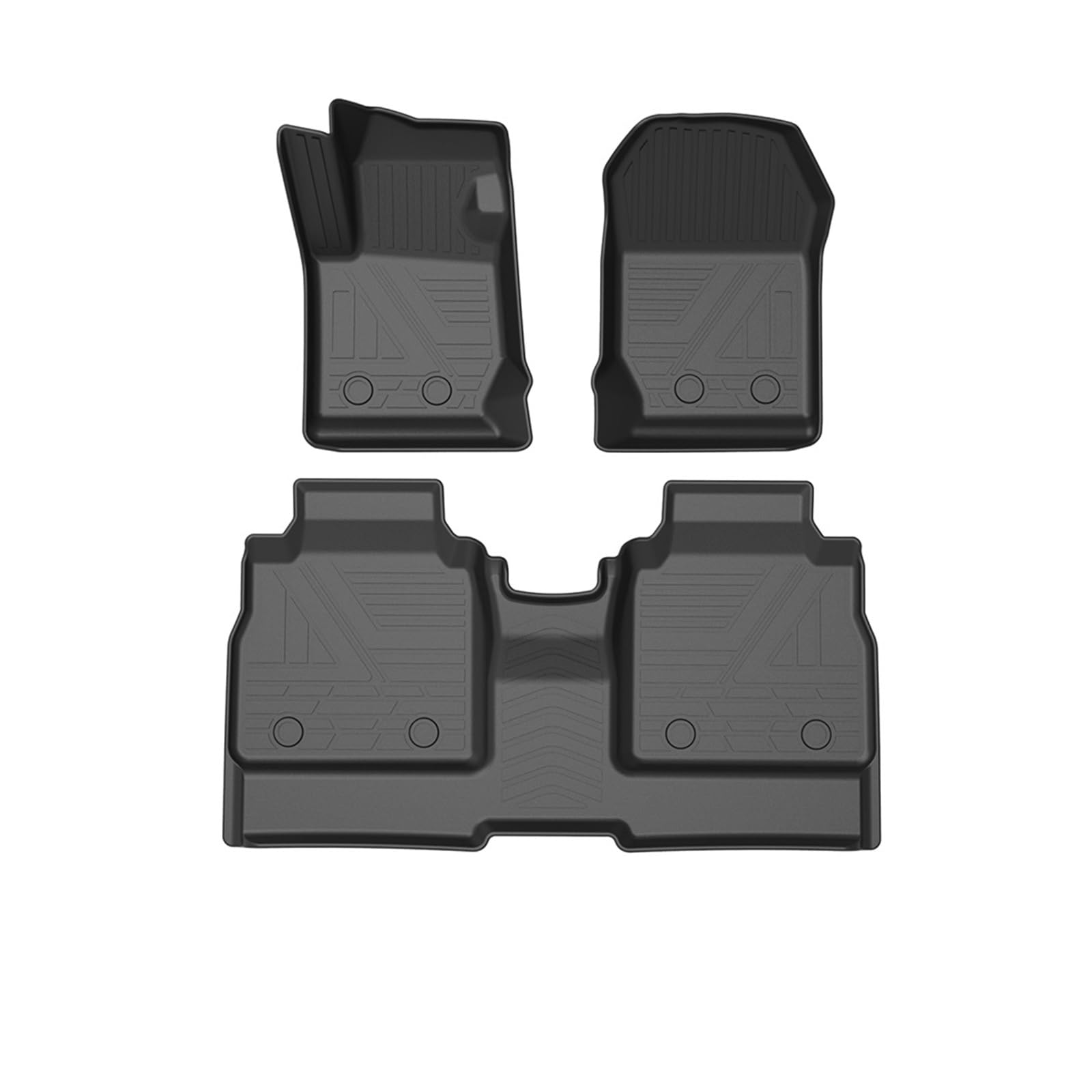 Auto-Fußmatten TPE-Fußmatten Tablettmatte Innenzubehör Kompatibel mit GWM POER Cannon Ute P-Serie 2019-2022 LHD RHD Auto(19-22 A LHD) von VCYESMUEA