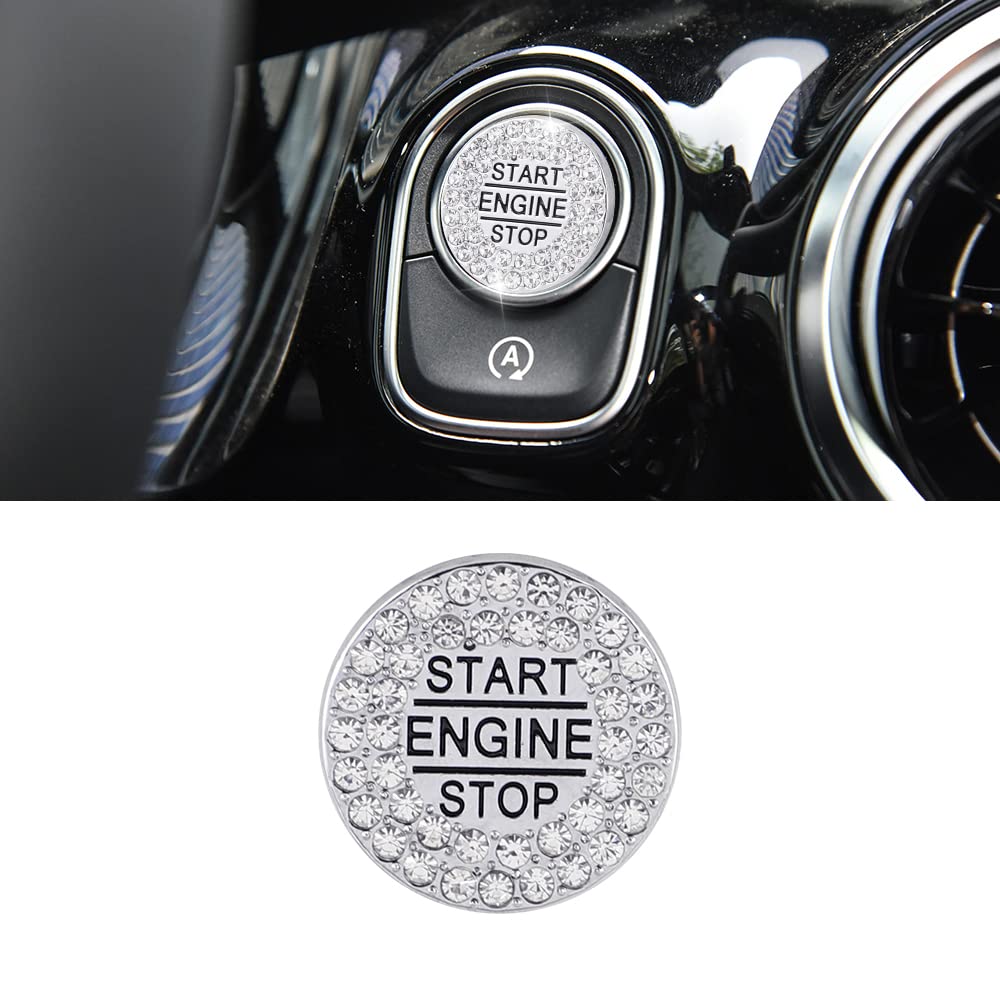 VDARK für Mercedes-Benz Innenausstattung A GLA GLB GLE G CLA Klasse Bling Motor Start Stop Knopf Abdeckung Zündknopf Kappe Metall Aufkleber Aufkleber VDARK für Mercedes-Benz Innenausstattung A GLA GLB GLE G CLA Klasse Bling Motor Start Stop Knopf Abdeckung Zündknopf Kappe Metall Aufkleber Aufkleber von VDARK