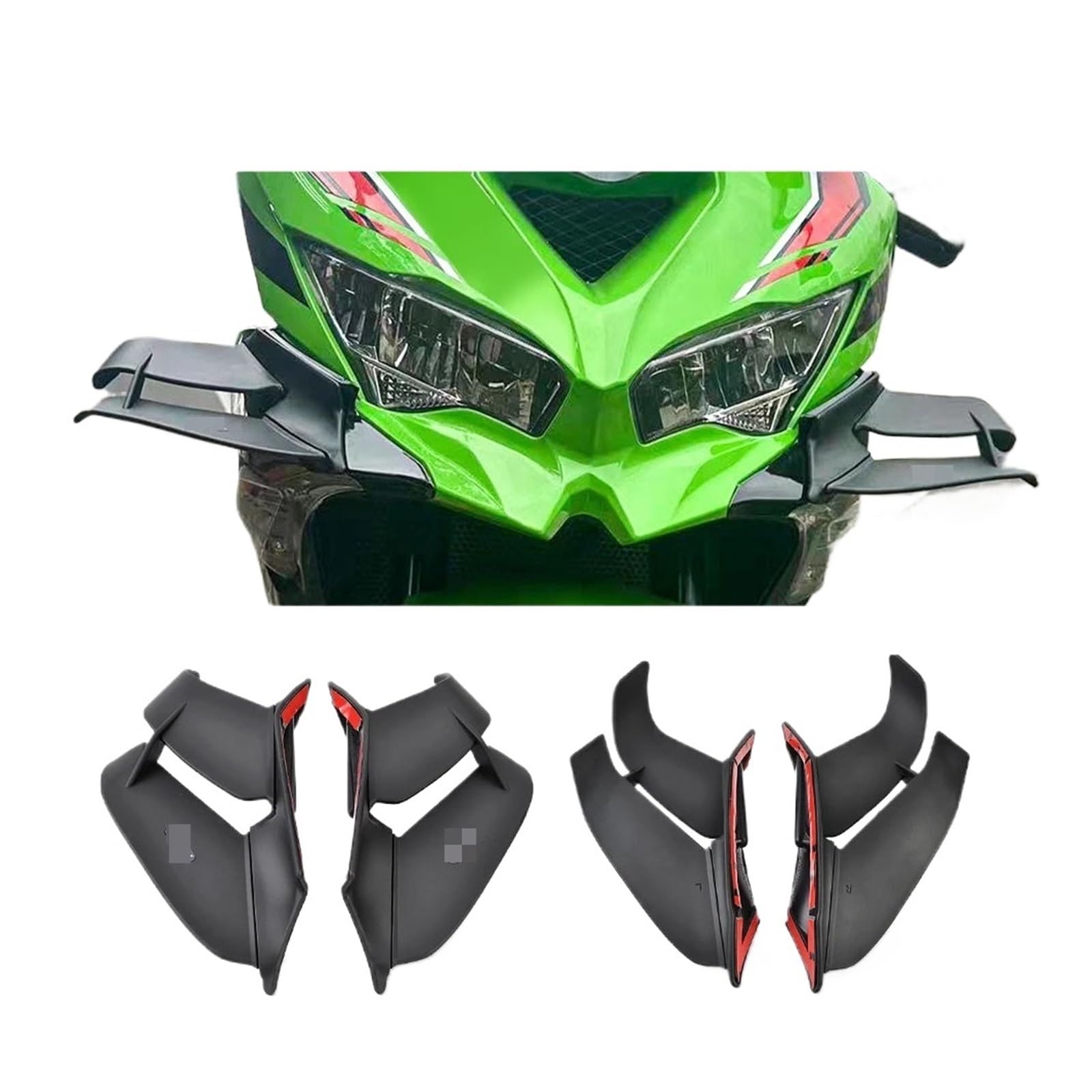 VDFNGFD Kompatibel mit ZX 4R 4RR 25R Motorrad Winglets Aerodynamischer Wing Kit Spoiler Kompatibel mit Kawasaki ZX4R ZX4RR ZX25R ZX-25R 2020-2024 ZX-4R ZX-4RR 23 24 VDFNGFD Kompatibel mit ZX 4R 4RR 25R Motorrad Winglets Aerodynamischer Wing Kit Spoiler Kompatibel mit Kawasaki ZX4R ZX4RR ZX25R ZX-25R 2020-2024 ZX-4R ZX-4RR 23 24 von VDFNGFD