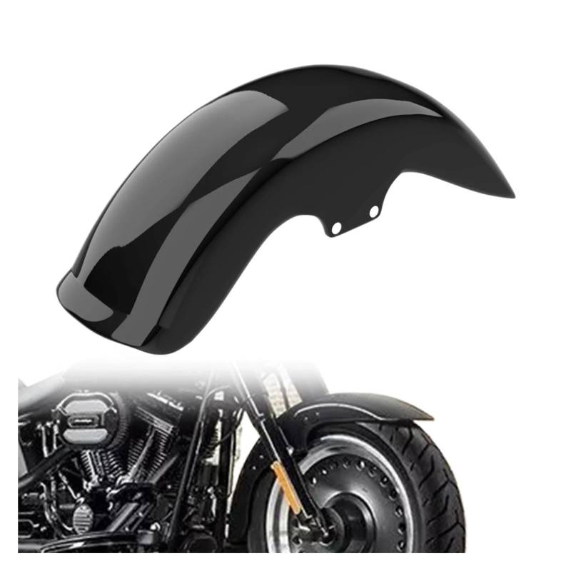VDFNGFD Motorrad Frontschleifer Retro Schutzblech Abdeckung Glanz Schwarz ABS Kunststoff Kompatibel mit Harley Softail Fass Boy 2006-2017 FLSTF FLSTFB FLSTFI von VDFNGFD