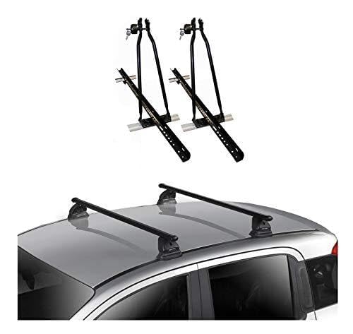 2X VDP Fahrradträger Dachfahrradträger + Dachträger VDP EVO Stahl kompatibel mit Mitsubishi ASX (GA0) 5 Türer ab 2010 von VDP
