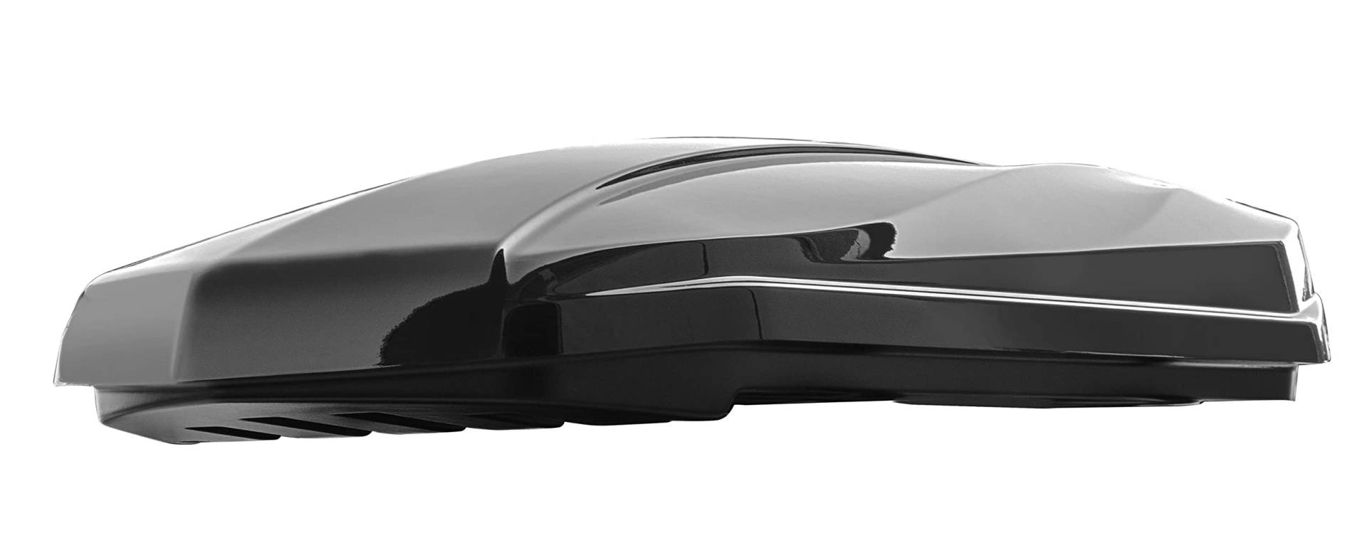 Dachbox Strike 440 Liter schwarz Hochglanz + Dachträger VDP Delta kompatibel mit BMW Serie 5 (G31) Touring (5 Türer) ab 2017 von VDP