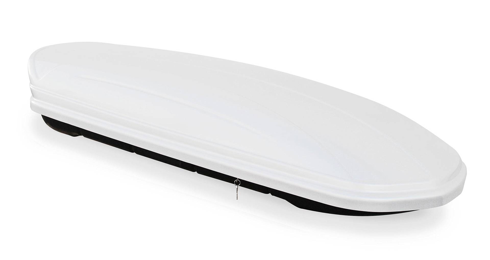 Dachbox VDPMAA460 460Ltr weiß abschließbar + Relingträger Quick Alu kompatibel mit Seat Arona (SUV 5 Türer) ab 2017 offene Reling von VDP