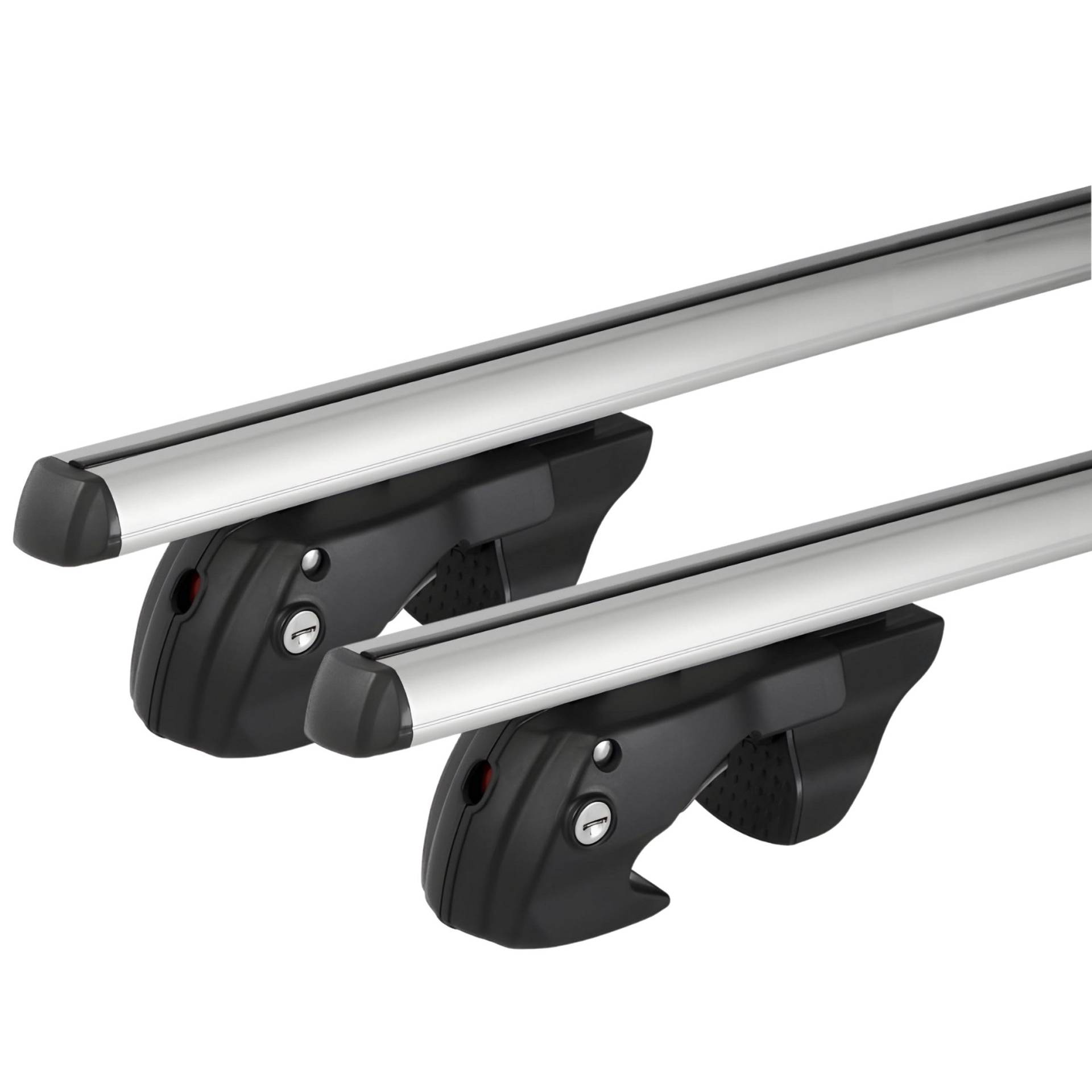 VDP Dachgepäckträger Auto - Universell für offene Reling | Aluminium Grundträger bis 90kg - 120 cm Länge VDP Dachgepäckträger Auto - Universell für offene Reling | Aluminium Grundträger bis 90kg - 120 cm Länge von VDP