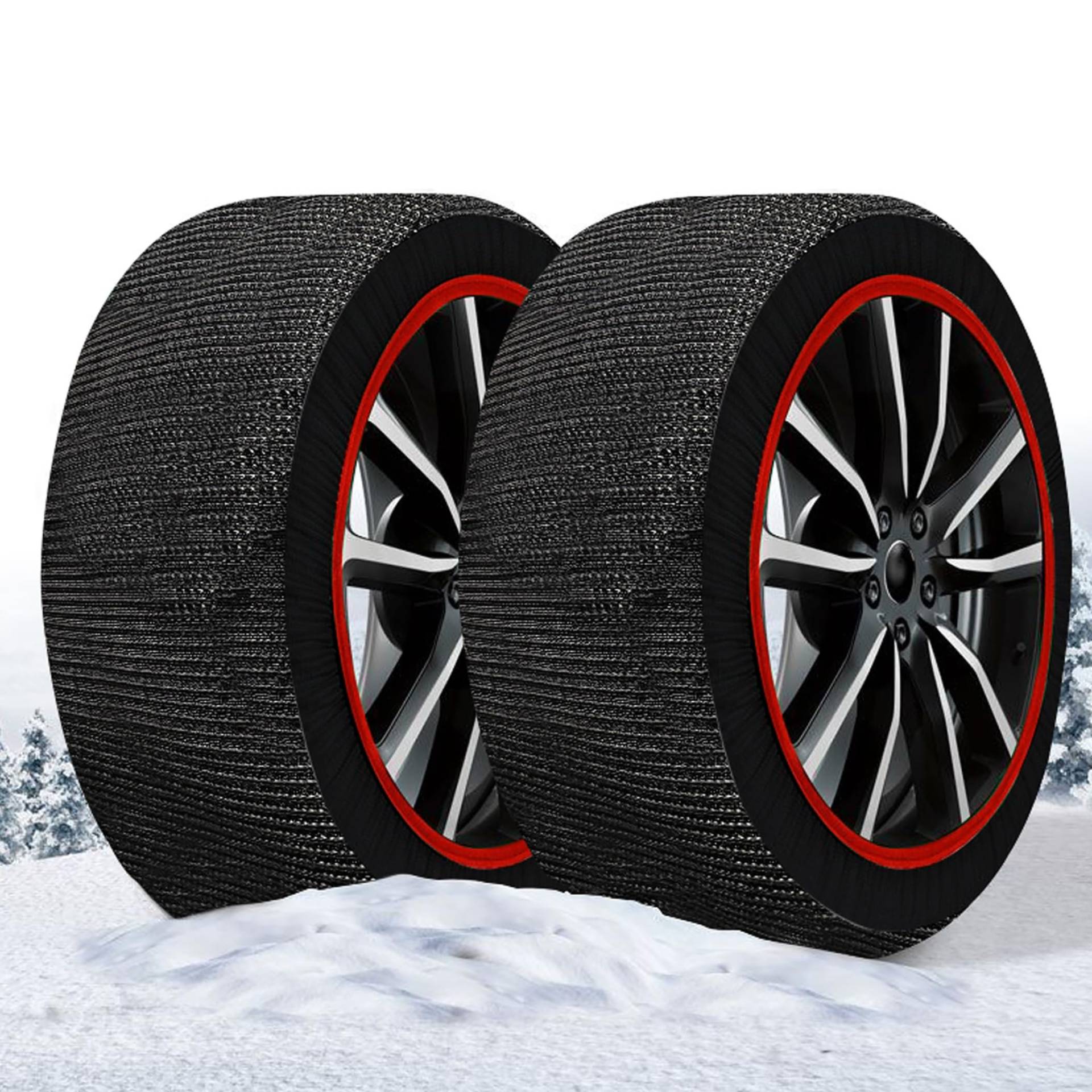 Schneesocken Reifensocken Snow Socks Textilschneeketten - Maranello Super X - Größe M - geprüft nach EN 16662-1:2020 - einfache Montage in 2 Minuten - Anti-Rutsch Winterketten - Textil Schneeketten Schneesocken Reifensocken Snow Socks Textilschneeketten - Maranello Super X - Größe M - geprüft nach EN 16662-1:2020 - einfache Montage in 2 Minuten - Anti-Rutsch Winterketten - Textil Schneeketten von VDP