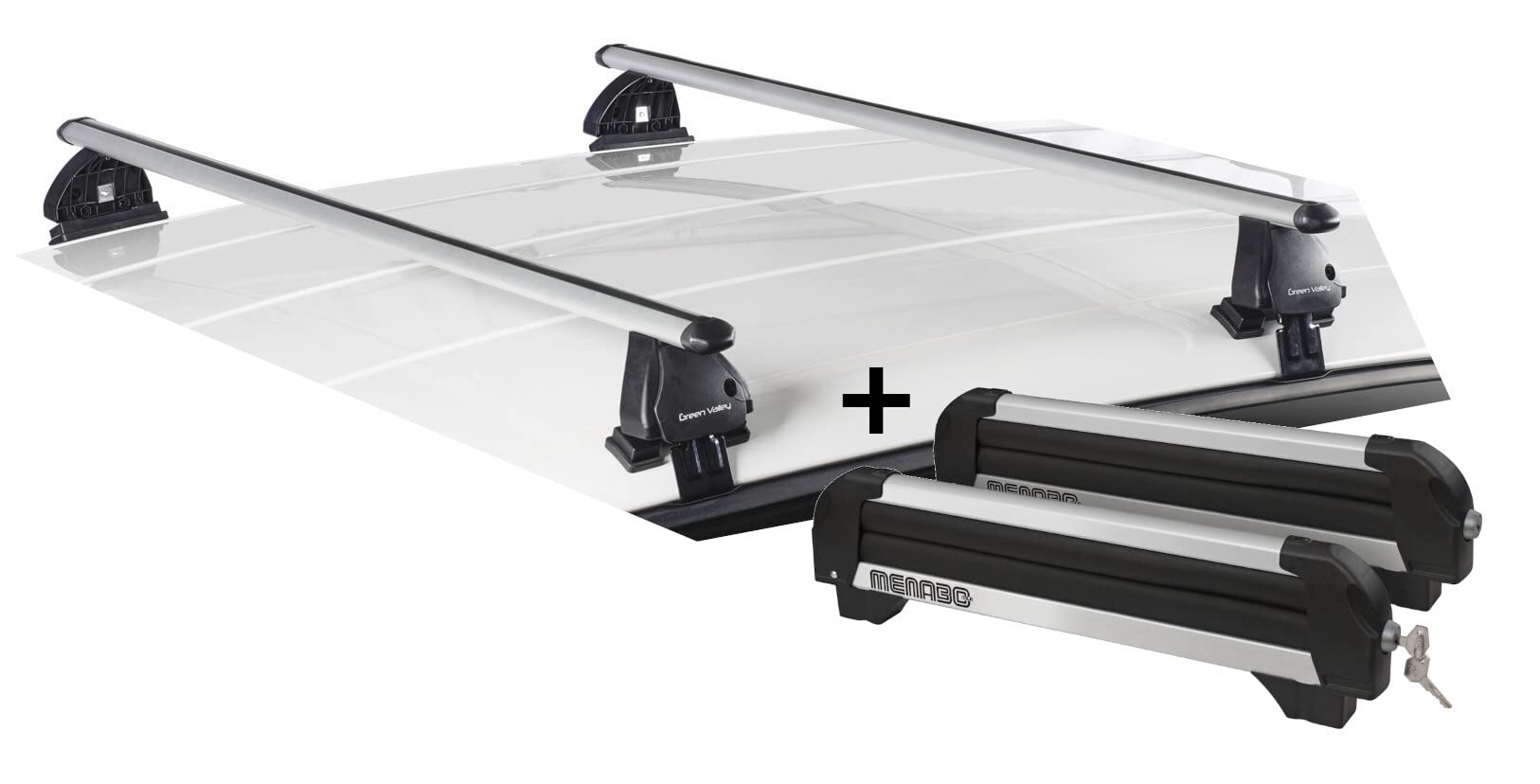 Skiträger Iceberg 4 Paar Ski + Dachträger VDP EVO ALU kompatibel mit FIAT Seicento 3 Türer 1998-2010 Skiträger Iceberg 4 Paar Ski + Dachträger VDP EVO ALU kompatibel mit FIAT Seicento 3 Türer 1998-2010 von VDP