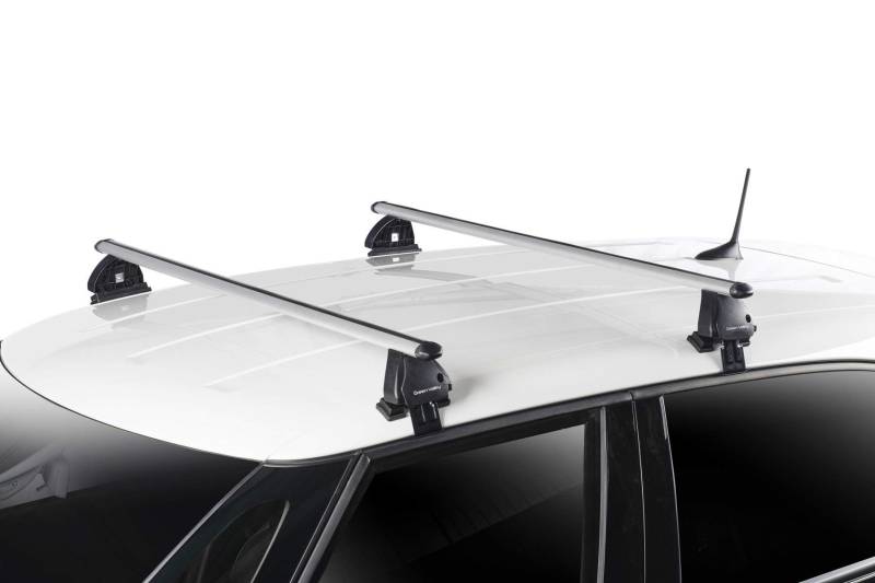 Skiträger Iceberg 4 Paar Ski + Dachträger VDP EVO ALU kompatibel mit Renault Twingo III 5 Türer ab 2014 von VDP