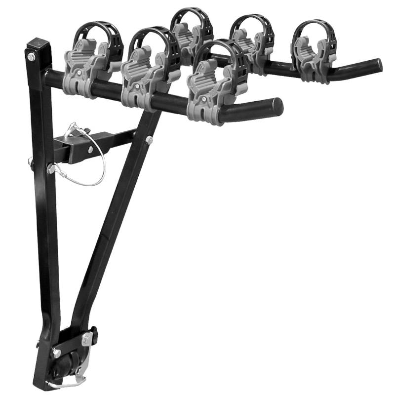 VDP Fahrradträger für Anhängerkupplung - Träger für 3 Fahrräder - Fahrradträger Auto kompakt zusammenklappbar - Auto Kupplungsträger - Kupplungs-Fahrradträger schwarz - einfache Handhabung von VDP