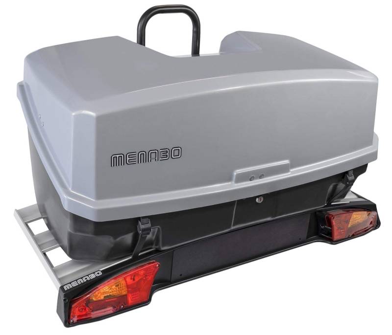 VDP Fahrradträger und Gepäckbox Alcor 3 Räder Heckträger klappbar + Mizar 300 Ltr für Auto mit Anhängerkupplung von VDP