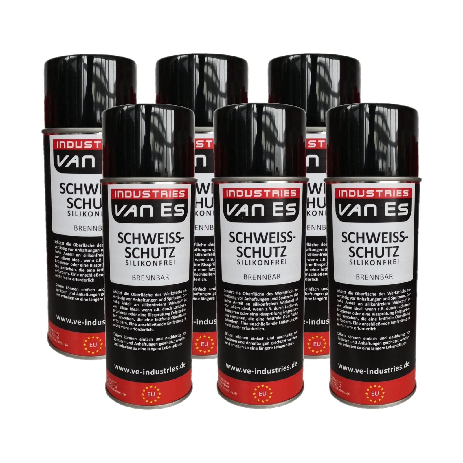 VE-INDUSTRIES 6X Schweißschutz-Spray 400ml siliconfreier Schutz Schweiß-Trennspray VE-INDUSTRIES 6X Schweißschutz-Spray 400ml siliconfreier Schutz Schweiß-Trennspray von VE-INDUSTRIES