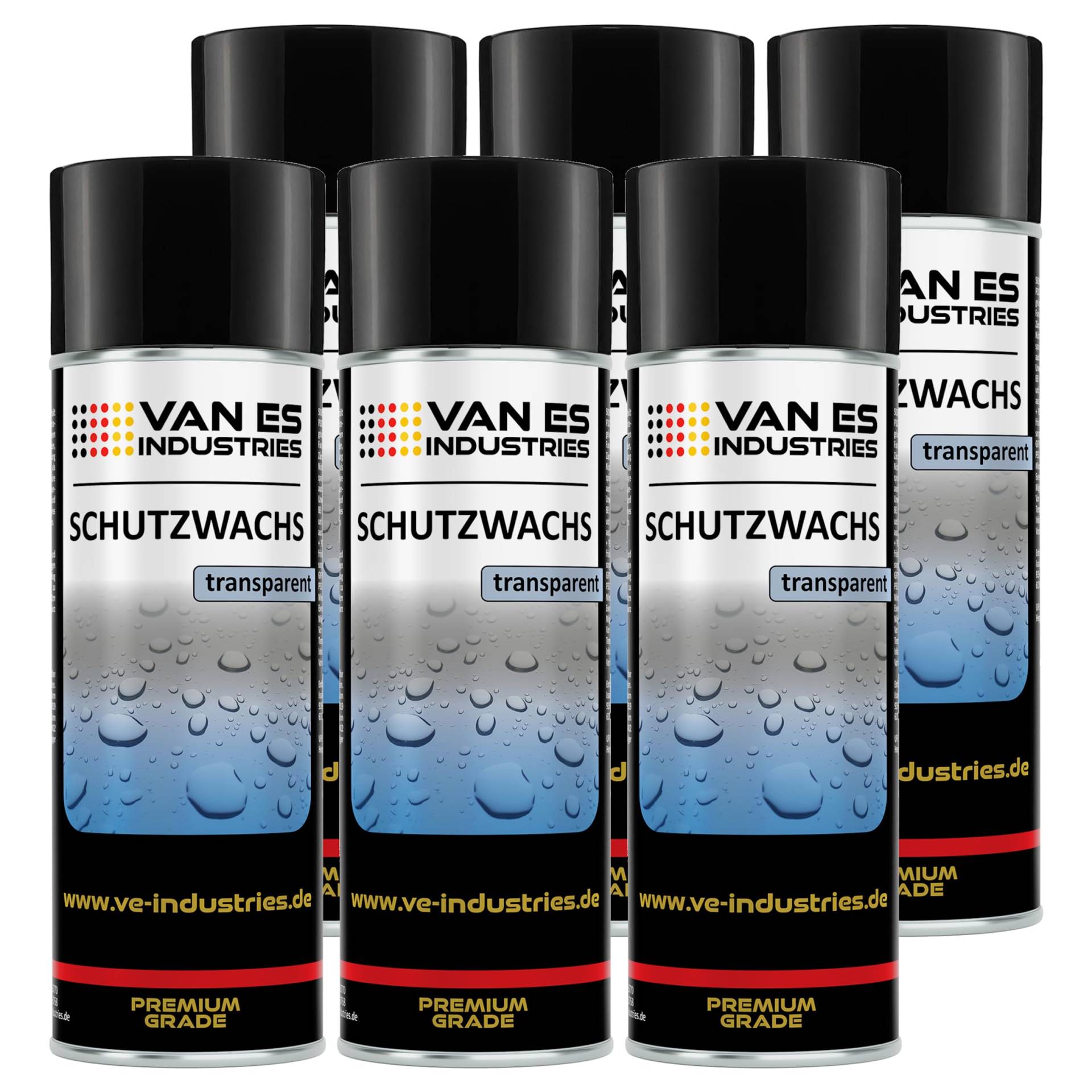 VE-INDUSTRIES Schutzwachs Spray 400ml | transparent | Rostschutzmittel | Unterbodenschutz | Hohlraumversiegelung | Konservierung | (1) von VE-INDUSTRIES