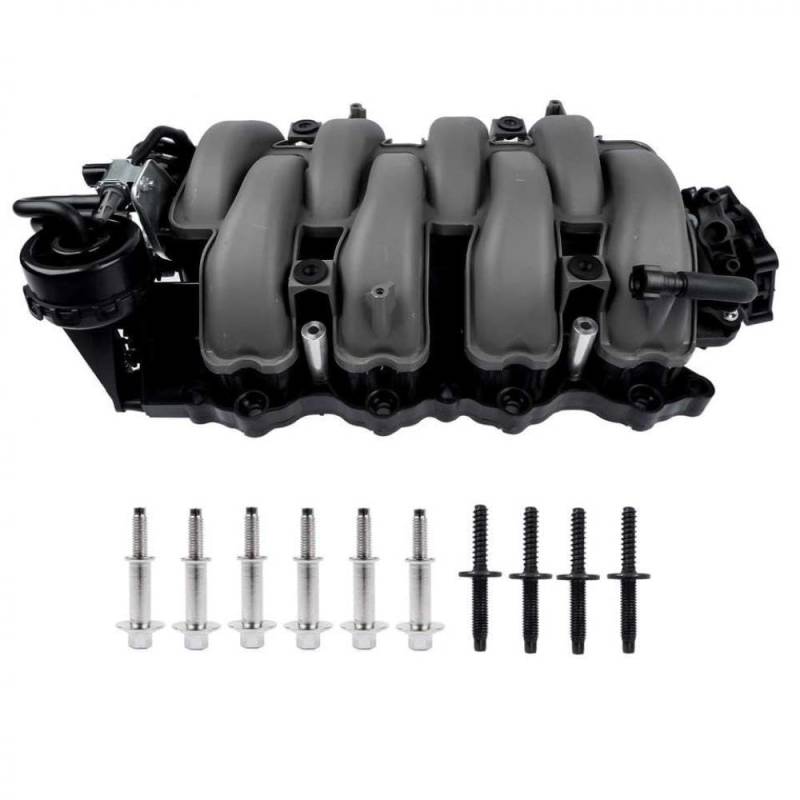 Luftansaugkrümmer kompatibel mit 2018-2023 Mustang 5.0L V8 Motor JL3E-9F991-AA FR3E9S455HB von VEARZRQI