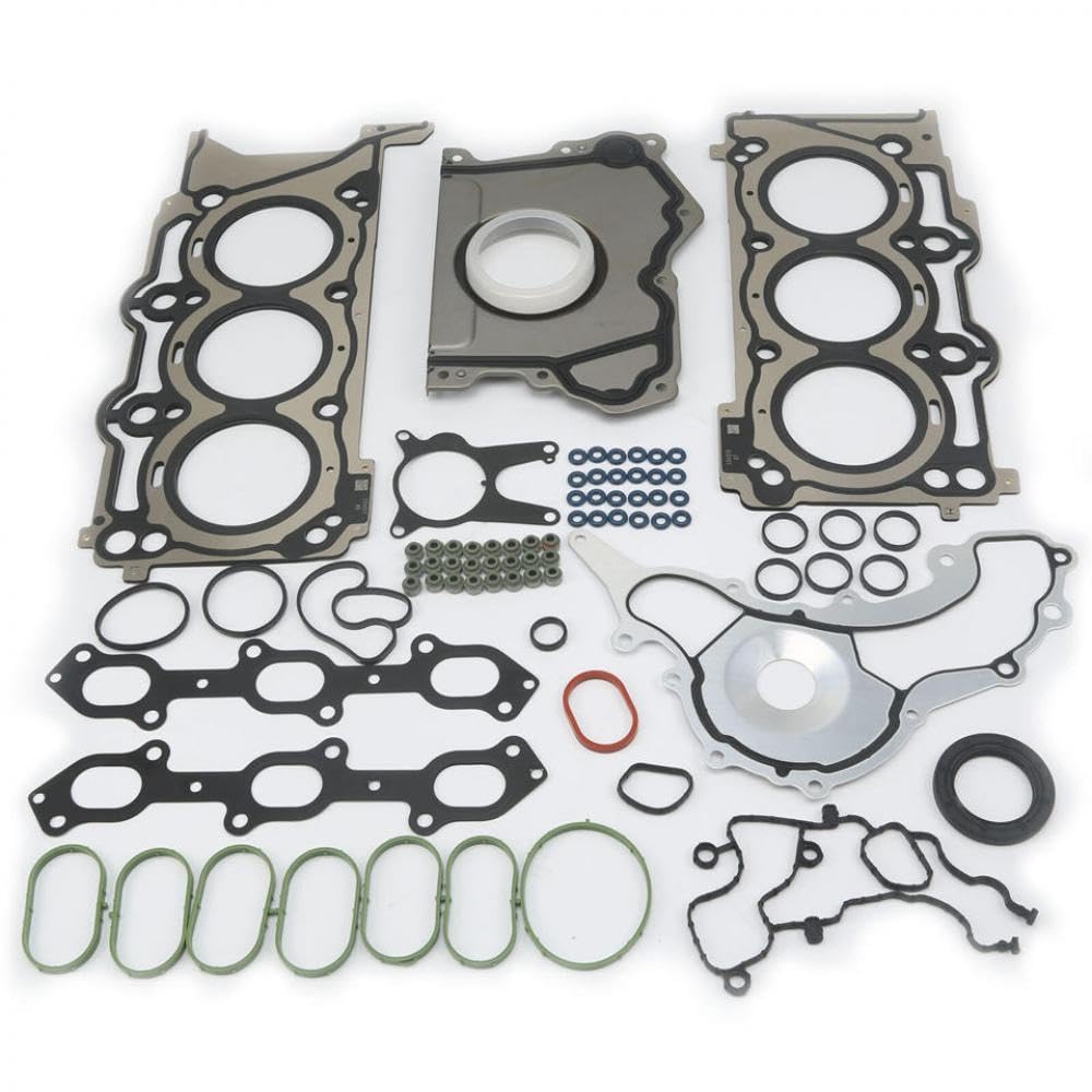 Motordichtung eingestellt mit 2,0 l 3,0 l 3,8 l V6 Gas DOHC Kompatibel mit Verschiedene Modelle von 2014 bis 2022 OEM -Äquivalent 324016 von VEARZRQI