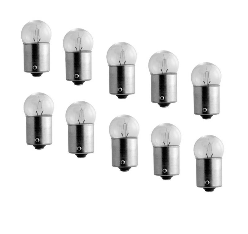 10 x R5W 12V 5W BA15s Glüh Lampe Birne PKW Park Stand Licht Kugel von PGONA