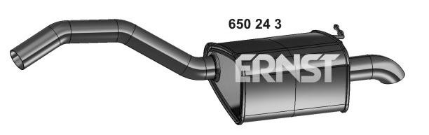 VEGAZ Endschalldämpfer FORD,VOLVO FS-611ERNS 31336842,1448874,1585577 Endtopf,Auspuff Endtopf,Nachschalldämpfer,ESD 1810423,6G915K214CA,30778994 von VEGAZ