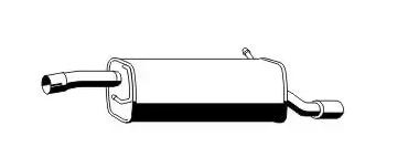 VEGAZ Endschalldämpfer FORD FS-647 1357360,1364781,1383127 Endtopf,Auspuff Endtopf,Nachschalldämpfer,ESD 1557517,1557518,1578098 von VEGAZ