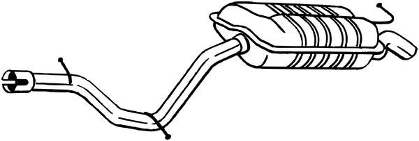 VEGAZ Endschalldämpfer MERCEDES-BENZ MS-432 2114902221,2114902421,2114902659 Endtopf,Auspuff Endtopf,Nachschalldämpfer,ESD von VEGAZ