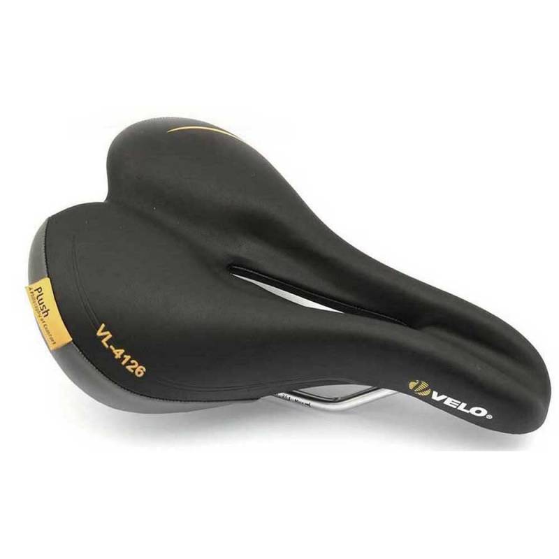 VELO Frauen Sitz Velo Doppelseitig Trimflex Komfortables Fahrradsitz mit Memory-Schaum-Polster in Schwarz für Damen, Stadtrad, Rennrad, Mountainbike von VELO