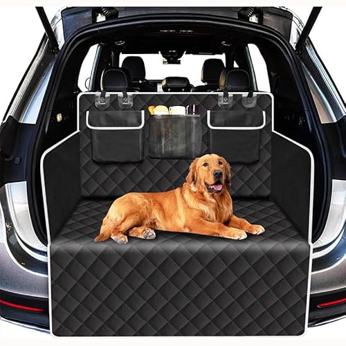 Auto Kofferraumschutz mit Hunde,für Au-di Q4 E-tron 2022-2023. Kofferraummatte für Haustiere mit Seiten- und Stoßstangenschutz wasserdicht Auto Kofferraumschutz mit Hunde,für Au-di Q4 E-tron 2022-2023. Kofferraummatte für Haustiere mit Seiten- und Stoßstangenschutz wasserdicht von VELOMY