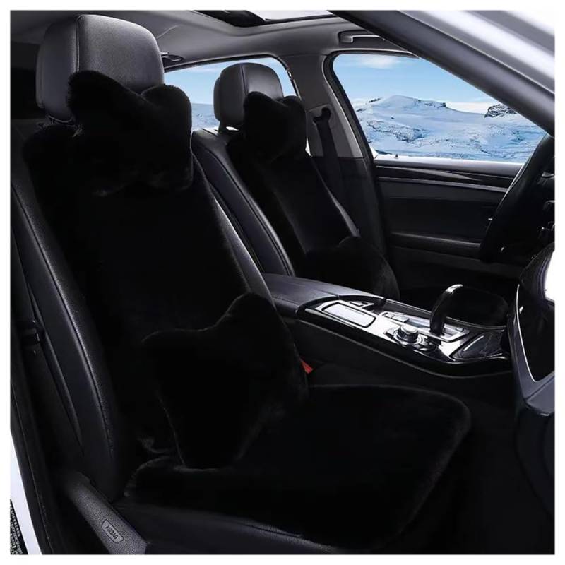 VELOMY 2 Stück Sitzbezüge Auto Vordersitze,für Mazda CX-30 CX30. Weiche, warme, seitenlose Vordersitzbezüge mit separater Kopfstütze,D von VELOMY