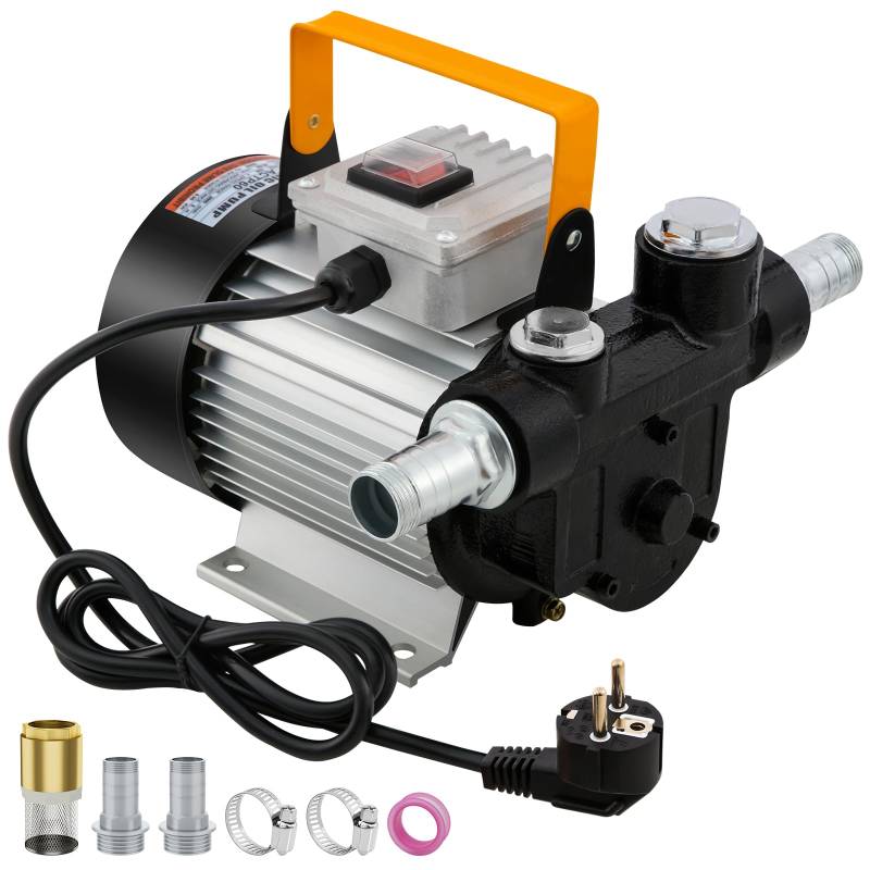 Dieselpumpe 550W 20-60l/min Heizölpumpe Ölabsaugpumpe, 230V Dieselpumpe Zapfpistole Kraftstoffpumpe Ölpumpe von VELPAX
