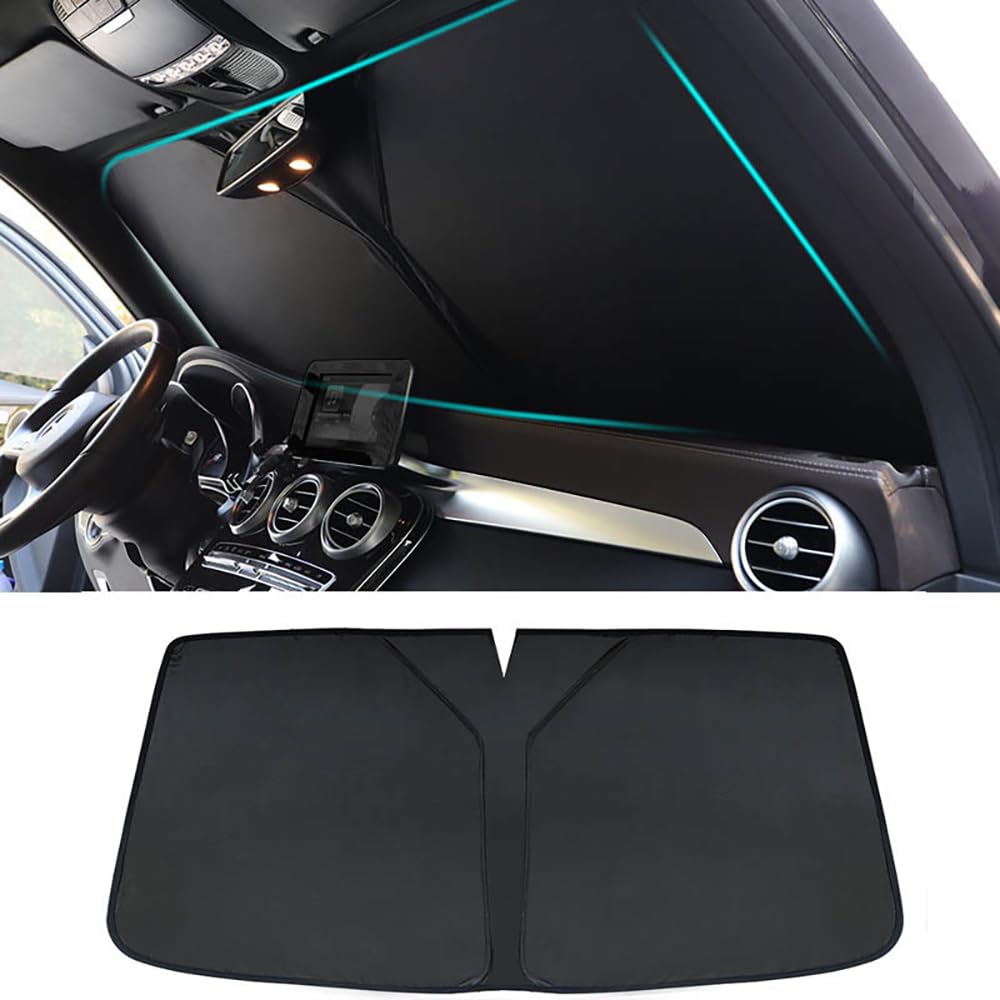 Auto Windschutzscheibe Sonnenschutz, für Peugeot 308 SW III (Phase I, 2021) Station Wagon (Estate) 2021-2024 UV-Schutz Faltbarer Wärmeisolierung Sonnenblende Schutz Abdeckung zubehör von VENBER