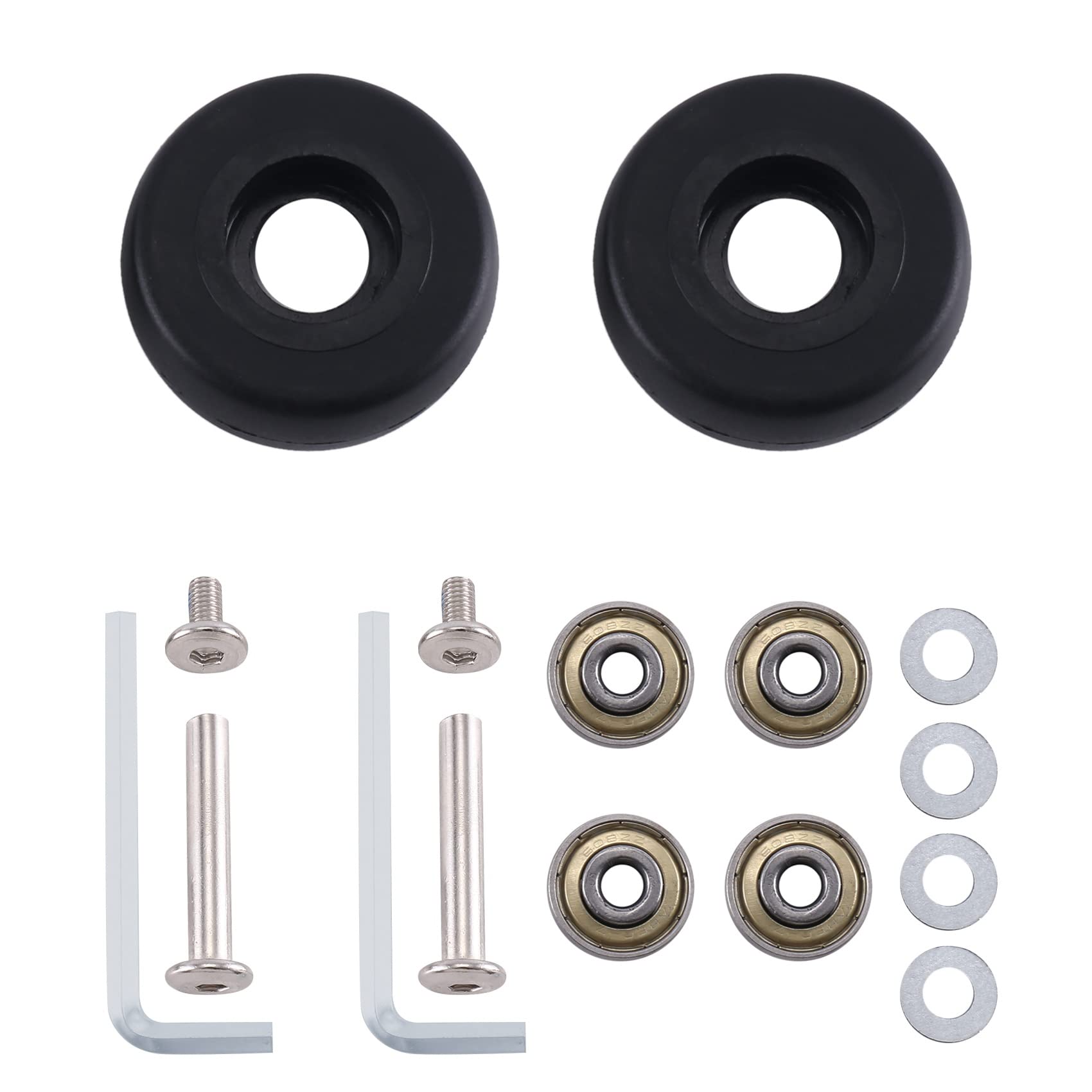 VENEKA 48 Mm X 18 Mm 1 Paar GepäCk Koffer ErsatzräDer Achsen Deluxe Reparatur GepäCk ErsatzräDer Schwarz VENEKA 48 Mm X 18 Mm 1 Paar GepäCk Koffer ErsatzräDer Achsen Deluxe Reparatur GepäCk ErsatzräDer Schwarz von VENEKA