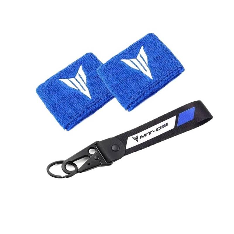 Bremsflüssigkeitsbehälter Schutzabdeckung Für MT09 MT 09 Tracer 9 9GT Motorrad Bremsöl Flüssigkeit Reservoir Tasse Socke Socken Abdeckung Mantel Ärmel Und Schlüsselanhänger von VENHIRL