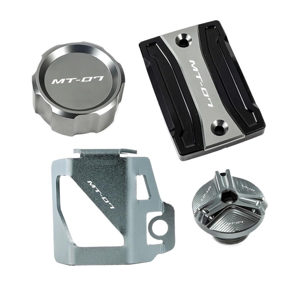 Für MT07 MT-07 2021 2022 MT 07 FZ07 FZ-07 2014-2024 Motorrad Vorne Hinten Brems Flüssigkeit Reservoir Tank Abdeckung Öl Einfülldeckel Für MT07 MT-07 2021 2022 MT 07 FZ07 FZ-07 2014-2024 Motorrad Vorne Hinten Brems Flüssigkeit Reservoir Tank Abdeckung Öl Einfülldeckel von VENHIRL