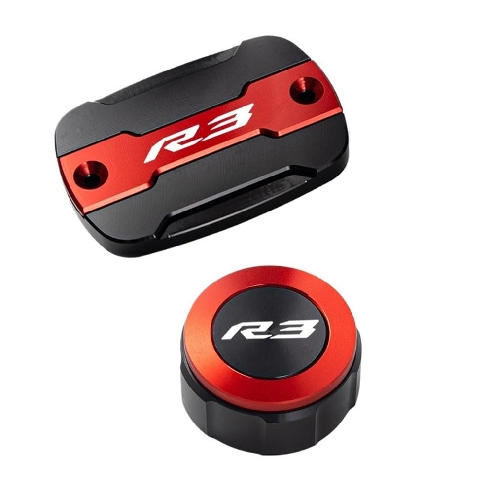 Für YZF R3 YZF-R3 YZFR3 2015-2022 Motorradzubehör Vorder- Und Hinterradbremsölkappenschutz Und Öleinfülldeckel Für YZF R3 YZF-R3 YZFR3 2015-2022 Motorradzubehör Vorder- Und Hinterradbremsölkappenschutz Und Öleinfülldeckel von VENHIRL