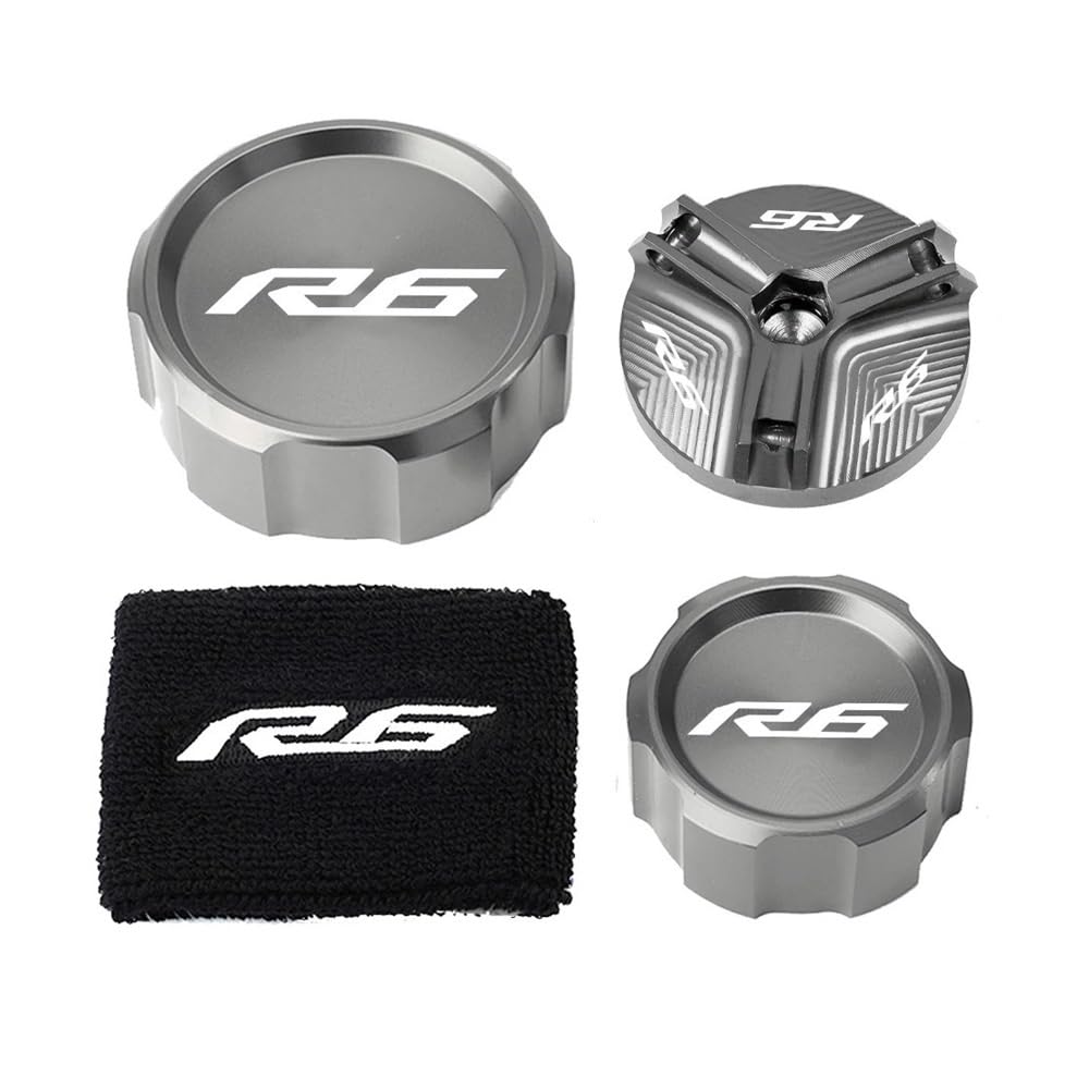 Für YZFR6 YZF R6 YZF-R6 2010 2011 2012 2013-2024 Motorrad Vorne Hinten Brems Flüssigkeit Reservoir Abdeckung Socke Öl Einfülldeckel Für YZFR6 YZF R6 YZF-R6 2010 2011 2012 2013-2024 Motorrad Vorne Hinten Brems Flüssigkeit Reservoir Abdeckung Socke Öl Einfülldeckel von VENHIRL