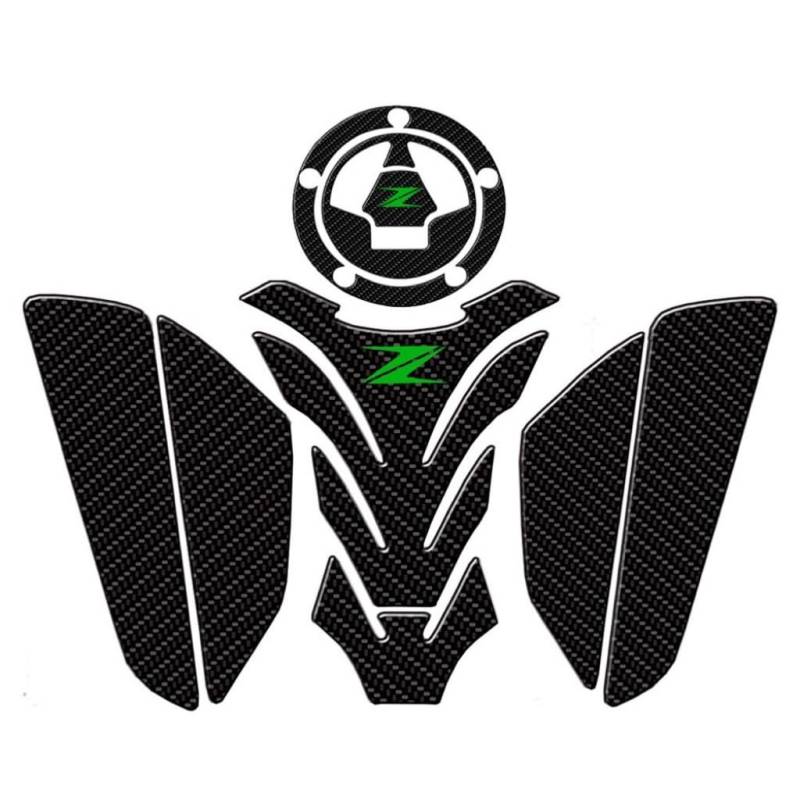 Motorrad Aufkleber Tankschutz Für Z750 Z800 Z1000 Motorrad Anti Slip Kraftstoff Tank Pad Aufkleber Carbon Faser Aufkleber von VENHIRL