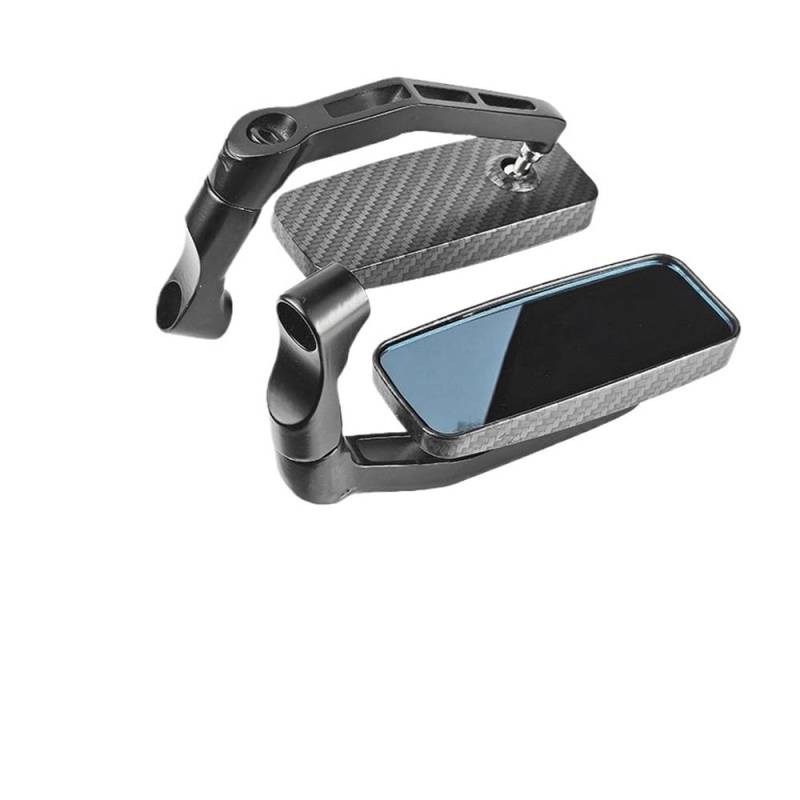 Rückspiegel 1 Paar Motorrad Modifizierte Aluminium Platz Rückspiegel Rückseite Spiegel 8mm 10mm Universal Für Roller Für von VENHIRL