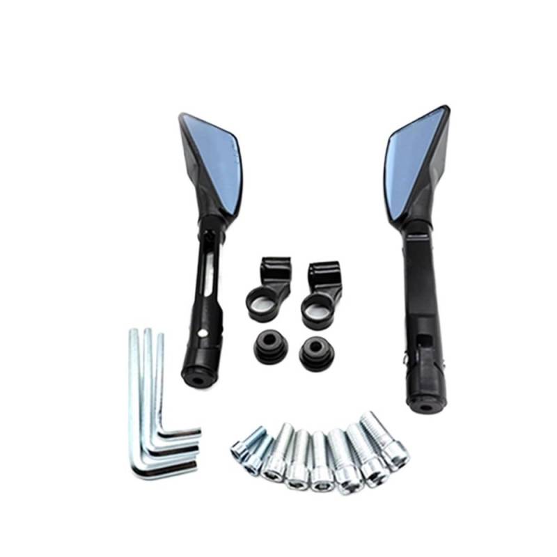Rückspiegel CNC Aluminium Custom Motorrad Rearview Außenspiegel 8mm 10mm Für Z750 NI&nja250 Für R1 R6 FZ6 Für von VENHIRL