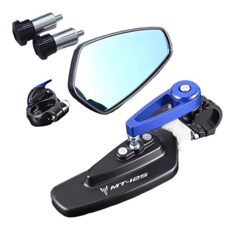 Rückspiegel Für MT125 MT 125 Universal Motorrad Spiegel Rearview 2 Stücke Griff Bar End Montage von VENHIRL