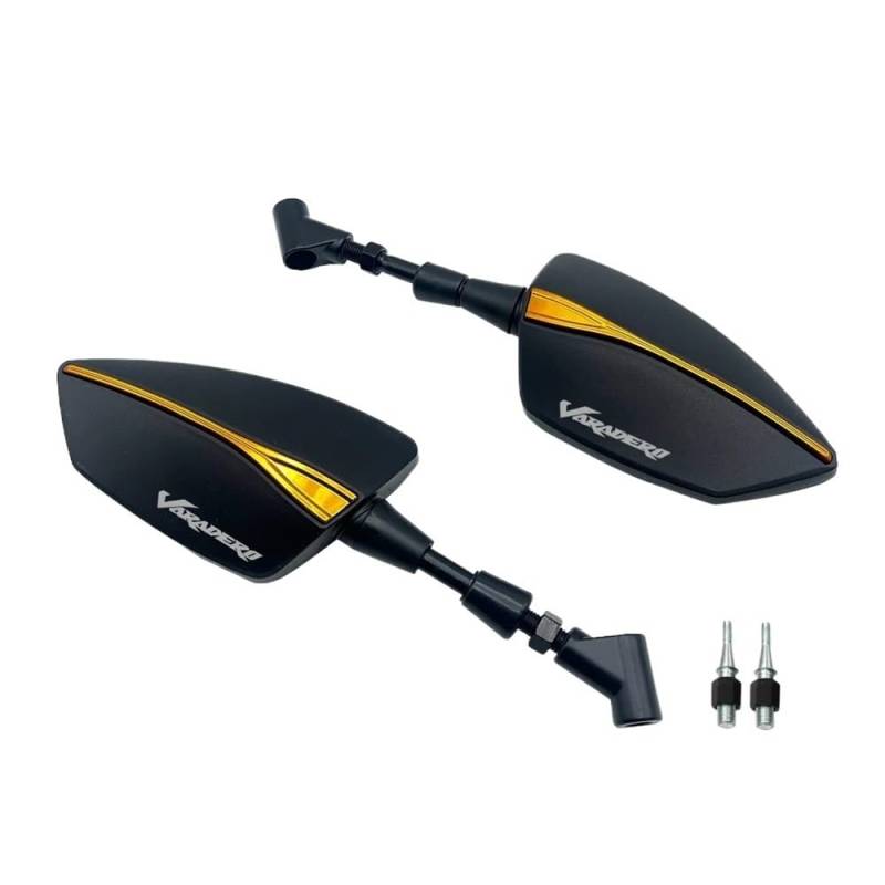 Rückspiegel Für Varadero XL 1000 125 ABS XT Motorrad Adjustabale Rückspiegel Links Rechts Rückspiegel Seite Spiegel Universal 10mm von VENHIRL