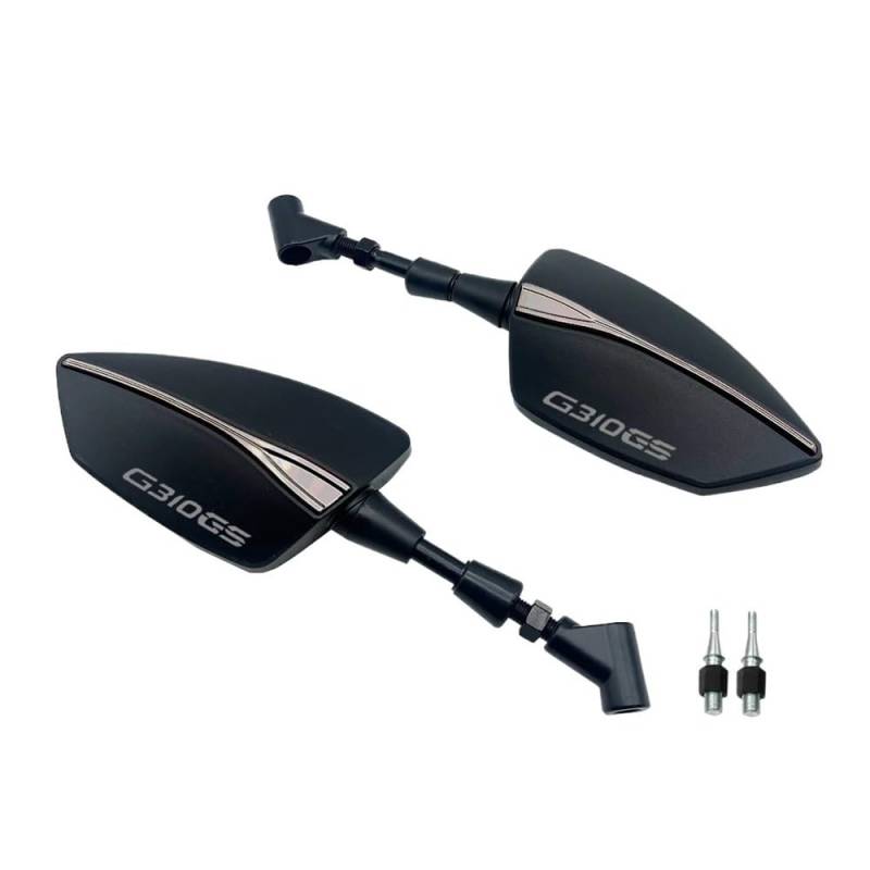 Rückspiegel Motorrad 8MM 10MM Universal Einstellbare Rückspiegel Seite Rückansicht Spiegel Für G310GS G310R G 310 GS G310 R 2017-2023 von VENHIRL