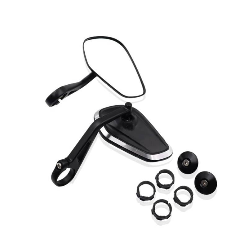 Rückspiegel Motorrad CNC Lenker Griff Bar Rearview Außenspiegel Bar End Spiegel Kit Für Thruxton 765R 765RS S von VENHIRL