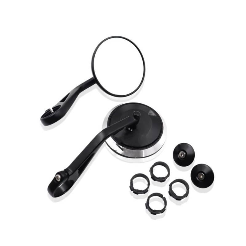 Rückspiegel Motorrad CNC Lenker Griff Bar Rearview Außenspiegel Bar End Spiegel Kit Für Thruxton 765R 765RS S von VENHIRL
