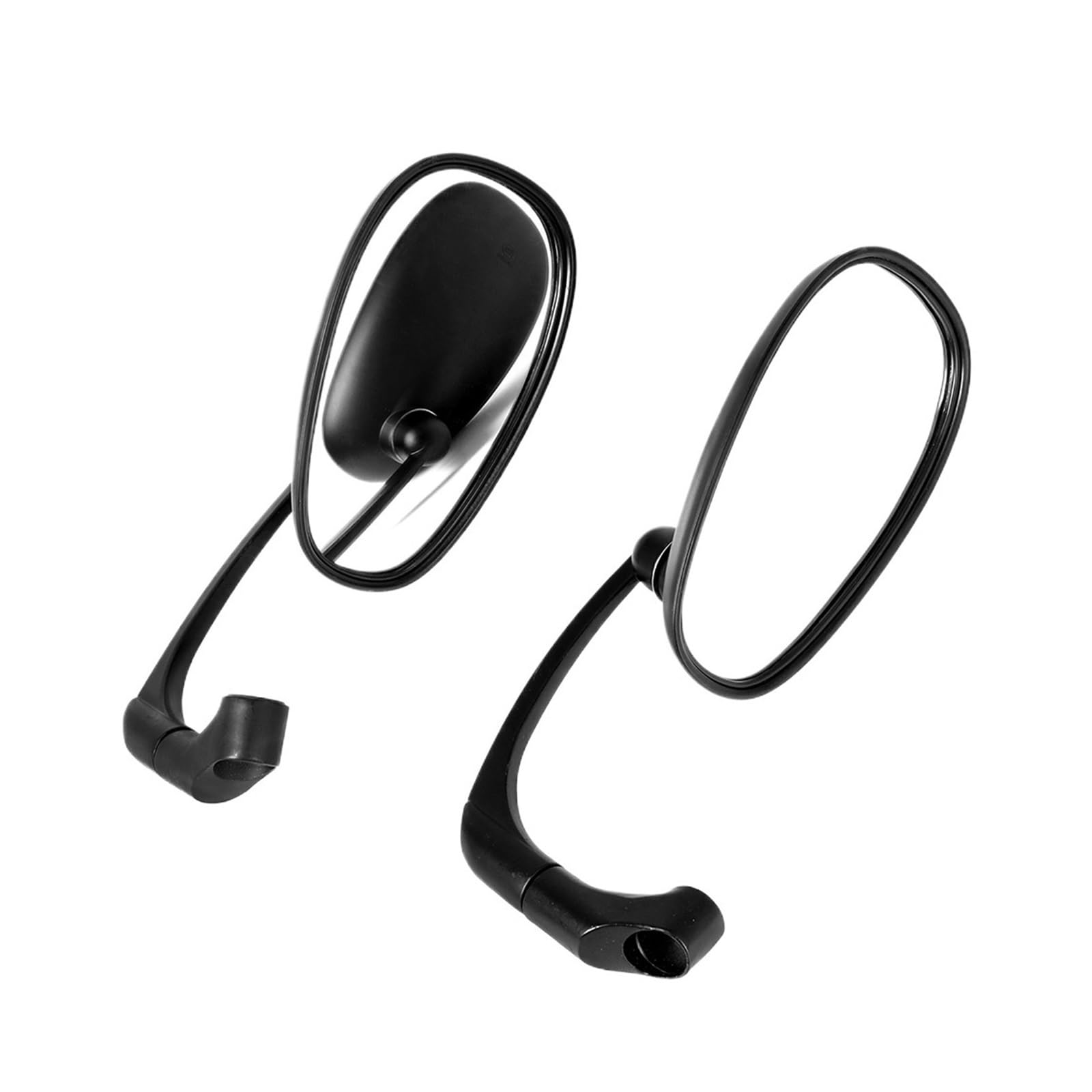 Rückspiegel Motorrad Oval Rearview Außenspiegel L-Bar Chrom Schwarz Aluminium Motorrad Zubehör Für Rückspiegel Motorrad Oval Rearview Außenspiegel L-Bar Chrom Schwarz Aluminium Motorrad Zubehör Für von VENHIRL