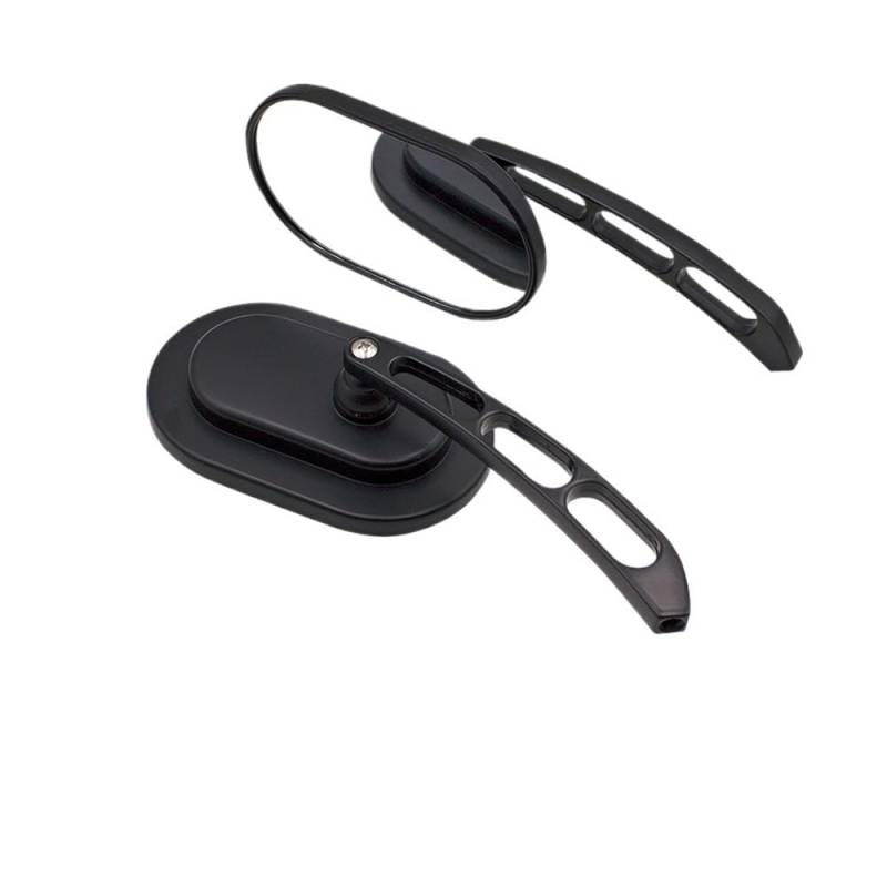 Rückspiegel Motorrad-Rückspiegel, Motorrad-Rückspiegel Mit Schwarzem Chromgehäuse Und Für M10 (10 Mm/0,39 Zoll) Lenker von VENHIRL