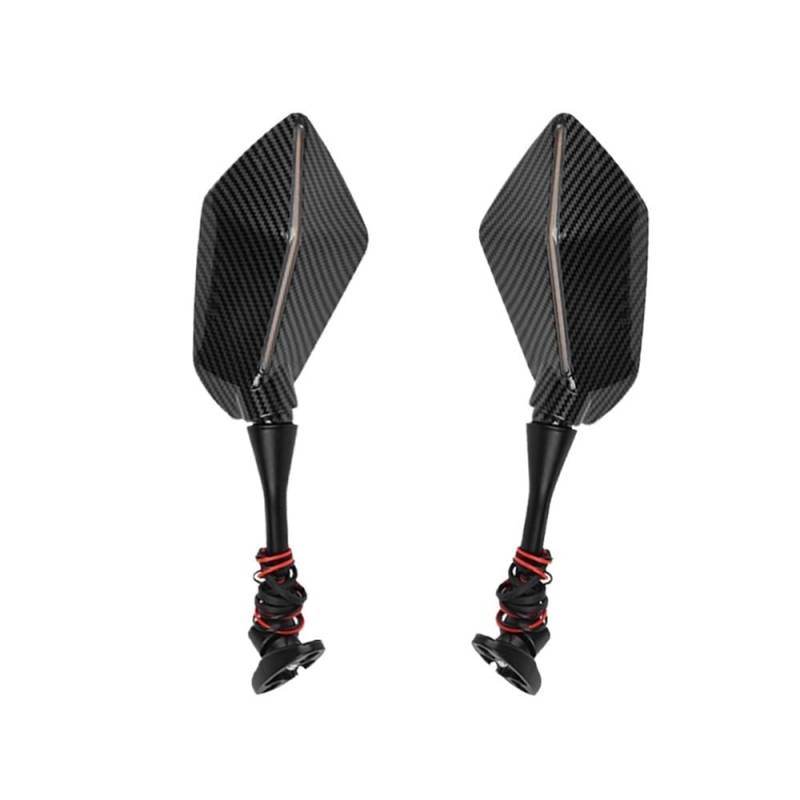Rückspiegel Motorrad-Rückspiegel Mit Blinker Seitenspiegel Zubehör Für CBR600RR 2003–2022 CBR1000RR 2004–2007 von VENHIRL