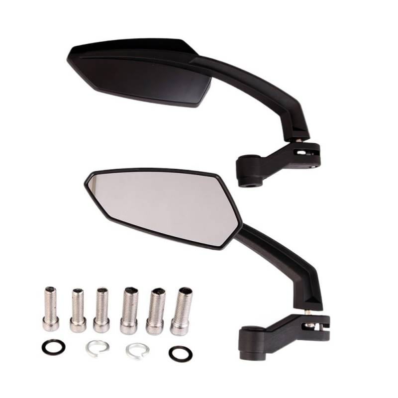 Rückspiegel Universal Motorrad Rückspiegel ABS Roller Seitenspiegel Motorrad E-Bike Roller Rückspiegel Motorrad Zubehör von VENHIRL