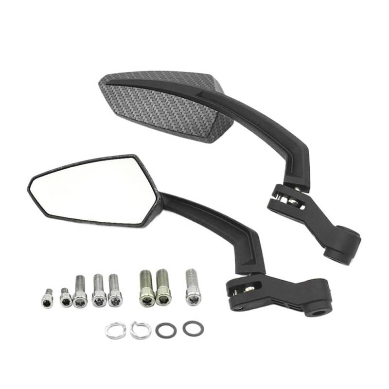 Rückspiegel Universal Motorrad Rückspiegel ABS Roller Seitenspiegel Motorrad E-Bike Roller Rückspiegel Motorrad Zubehör von VENHIRL