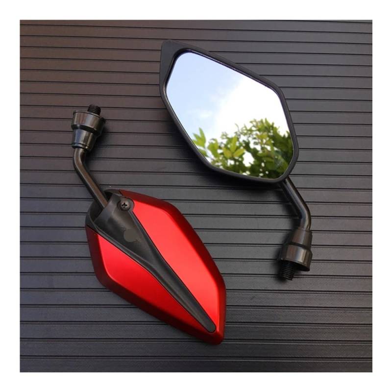 Rückspiegel Universial 10mm Motorrad Spiegel Motorrad Rearview Außenspiegel Für von VENHIRL