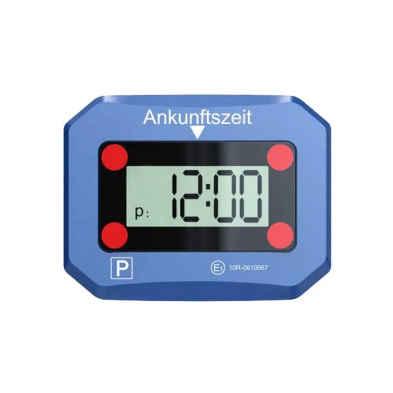 VENTON Elektronische Parkscheibe | TüV geprüft | Zusatzbatterie Li-Mn | Automatische Parkuhr mit 2X Display | KBA-Zulassung | deutsche Anleitung | Nachtmodus, SOS-Licht von VENTON