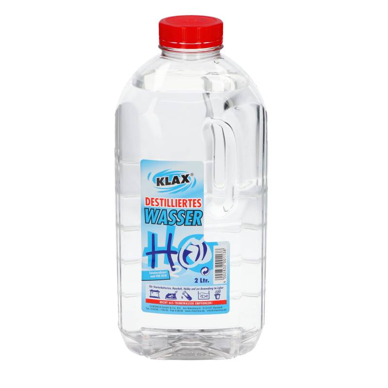 VENTON Destilliertes Wasser 12× 2L I Entsalztes - Entionisiertes - Demineralisiertes Wasser nach VDE 0510 I Dest. Wasser für Haushalt, Freizeit, Auto & Labor I Reines Wasser I Laborwasser von VENTON