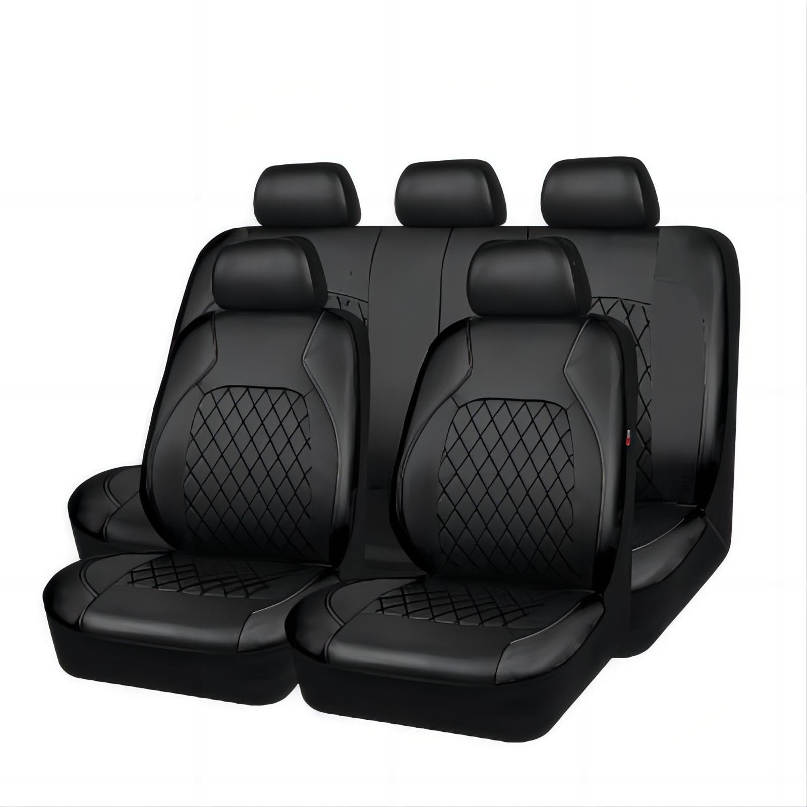 VENYAA Auto Sitzbezüge Set für Kia Ceed SW(JD)/Proceed(JD) GT Line (JD) 2000-2023, 9 Stück Leder Wasserdicht Bequem Autositzbezüge Sitzschoner Innenraum Zubehör,Black von VENYAA